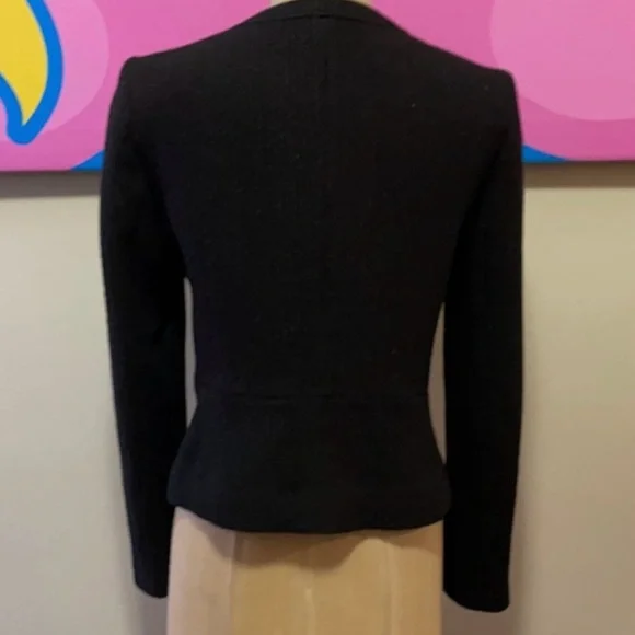 Mango MNG Black Tweed, Boucle Jacket - Picture 8 of 10